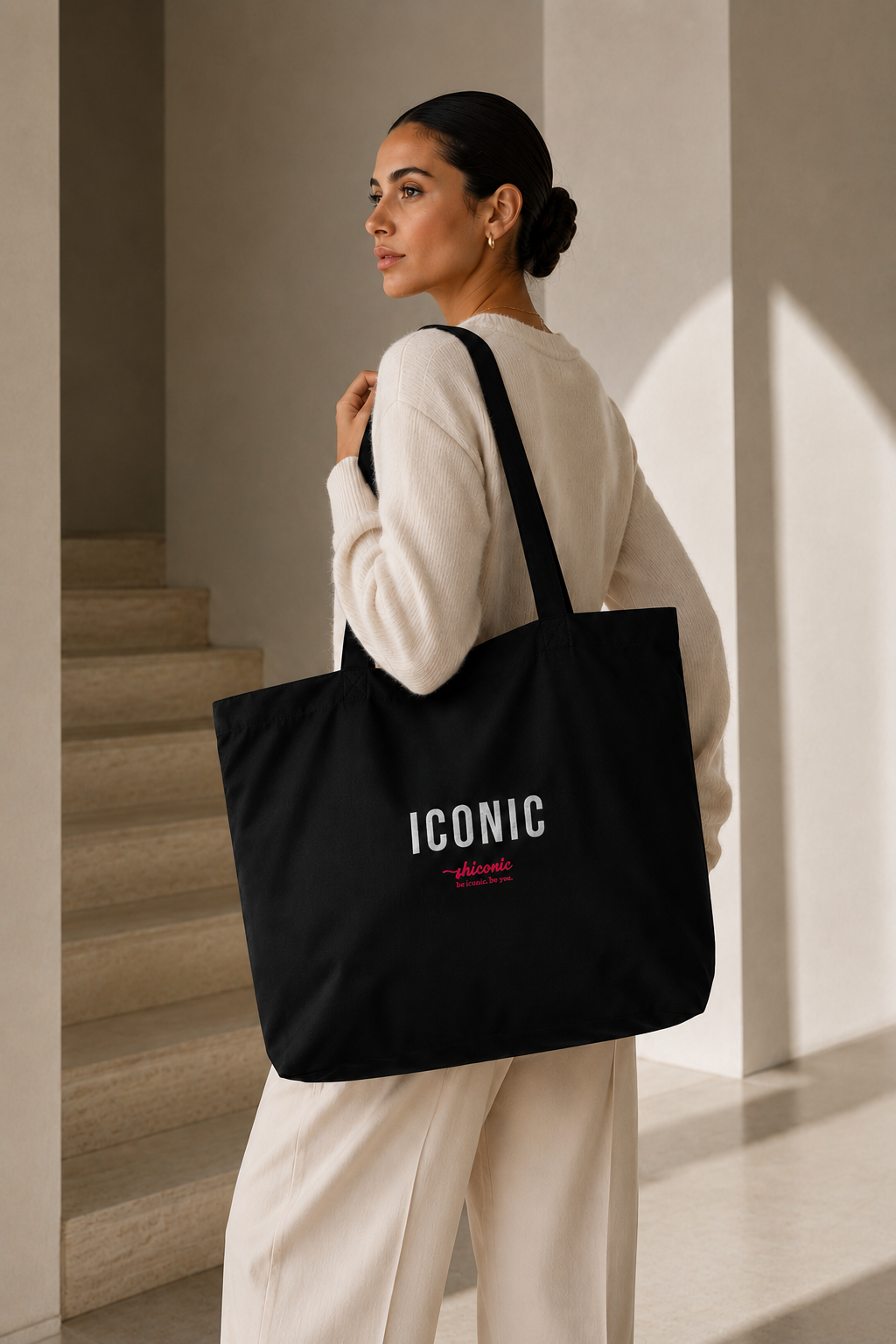 Iconic organic tote bag