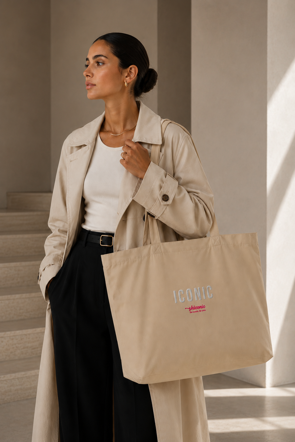 Iconic organic tote bag